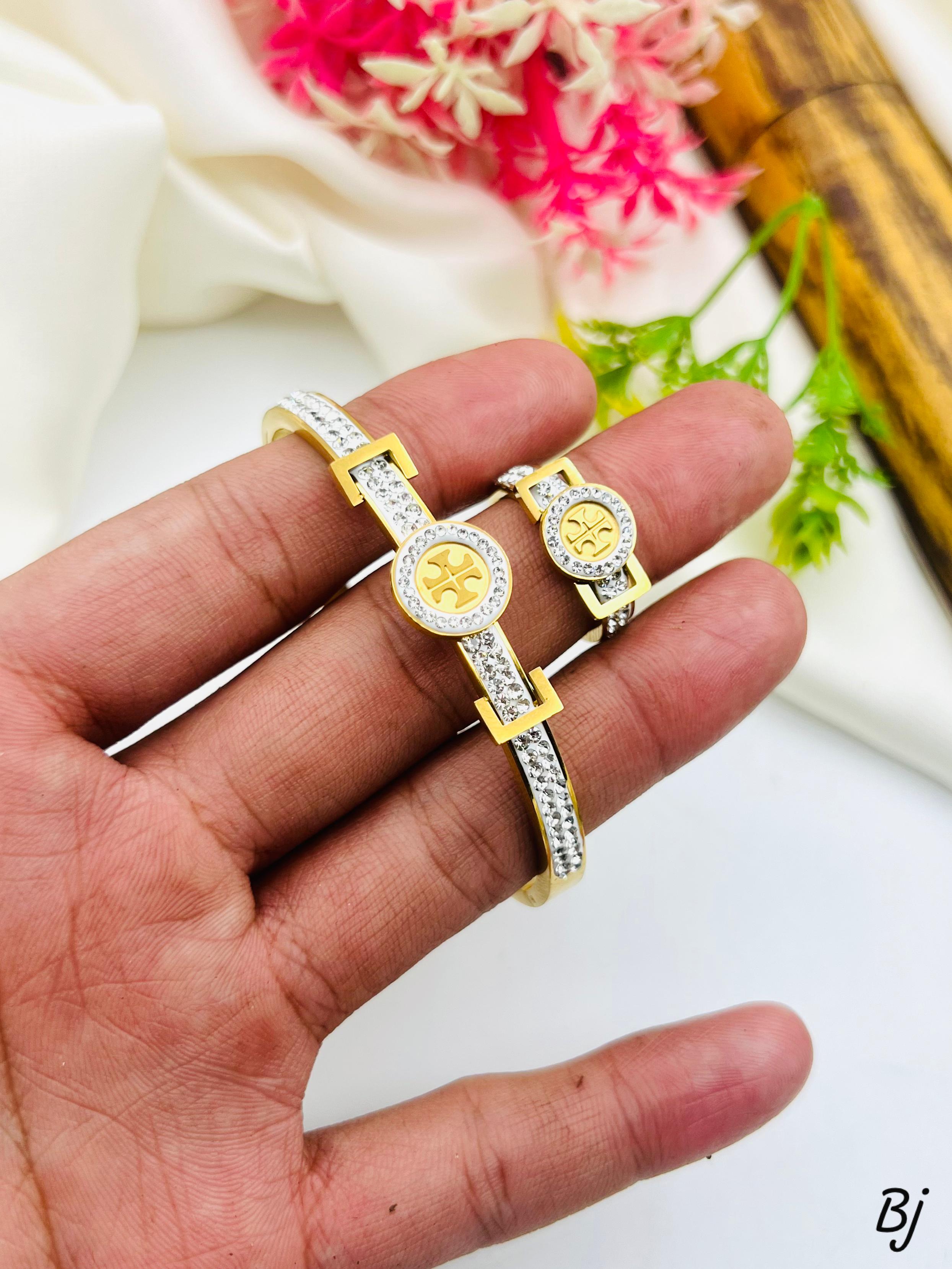 BANGLE AND RING SET ( SILVER 925 ITALY / GOLD  COATED )