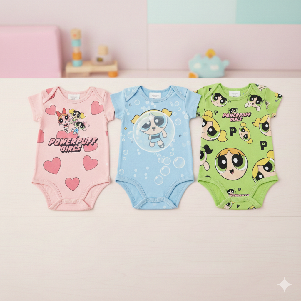 PACK OF 3 BABY KIDS ROMPERS