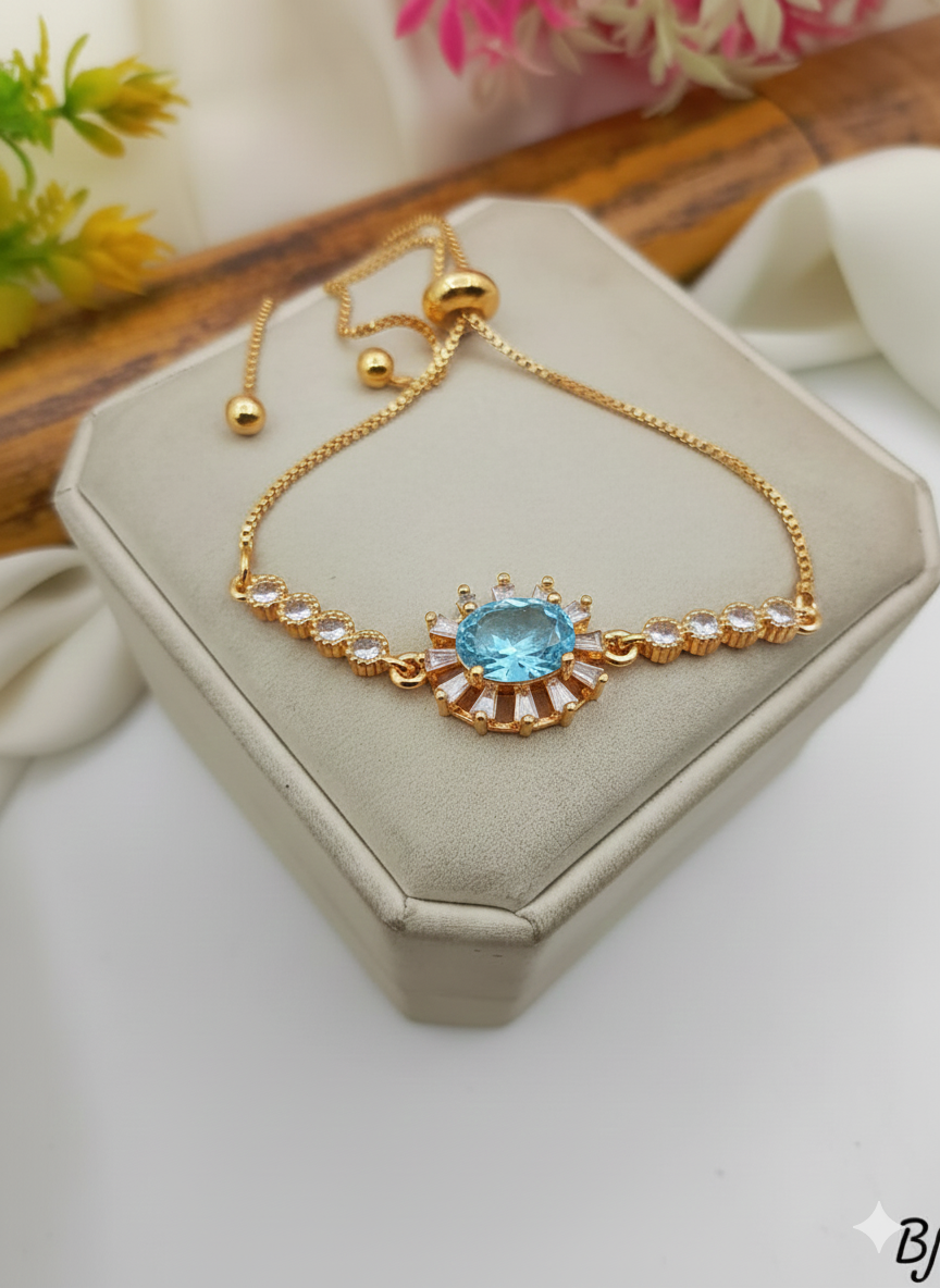 BIRTHSTONE BRACLATE (SILVER 925 ITALY / PAWNABLE )