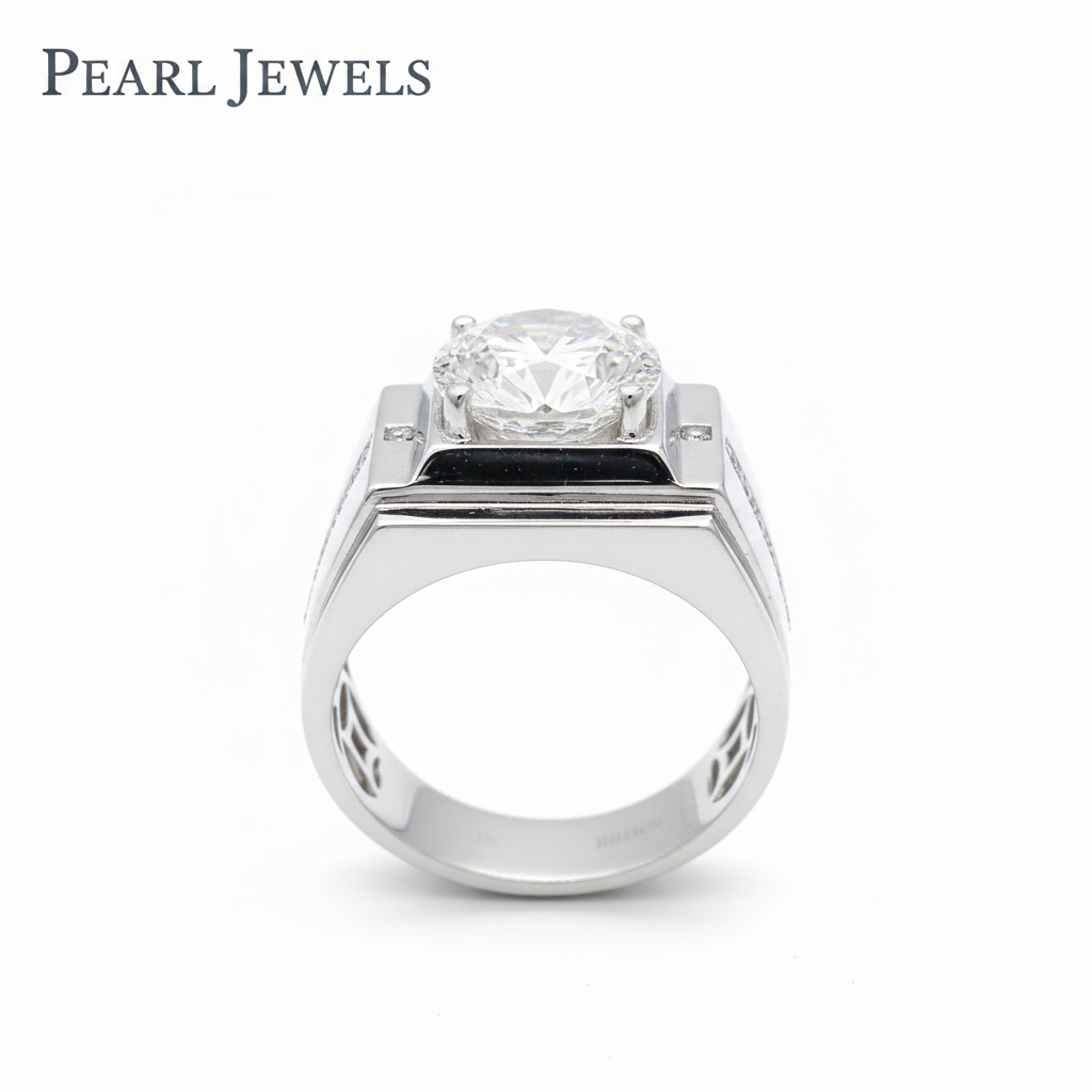 Premium Moissanite Ring Silver 925