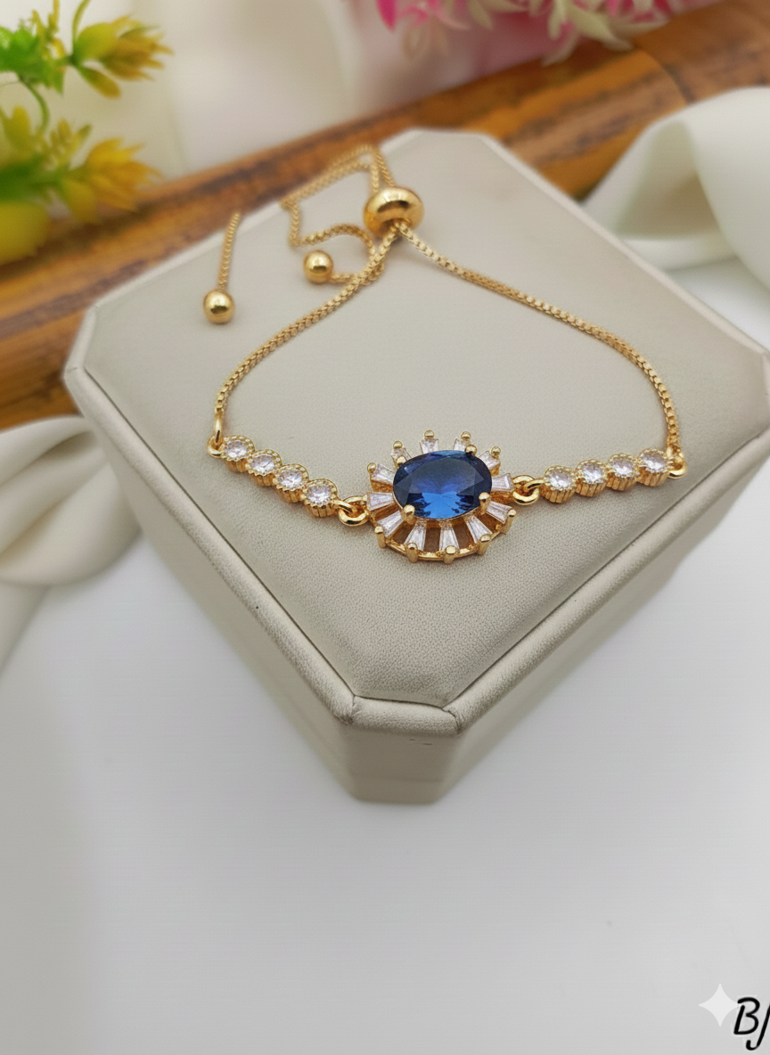 BIRTHSTONE BRACLATE (SILVER 925 ITALY / PAWNABLE )