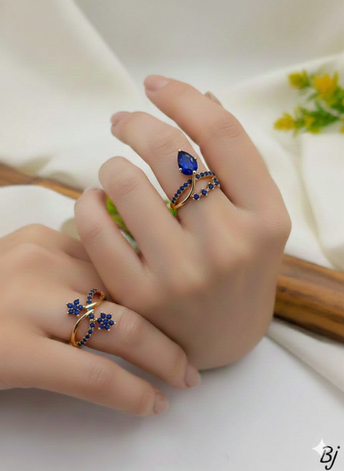 Birthstone Rings Sets ( SILVER  925 ITALY / PAWNABLE