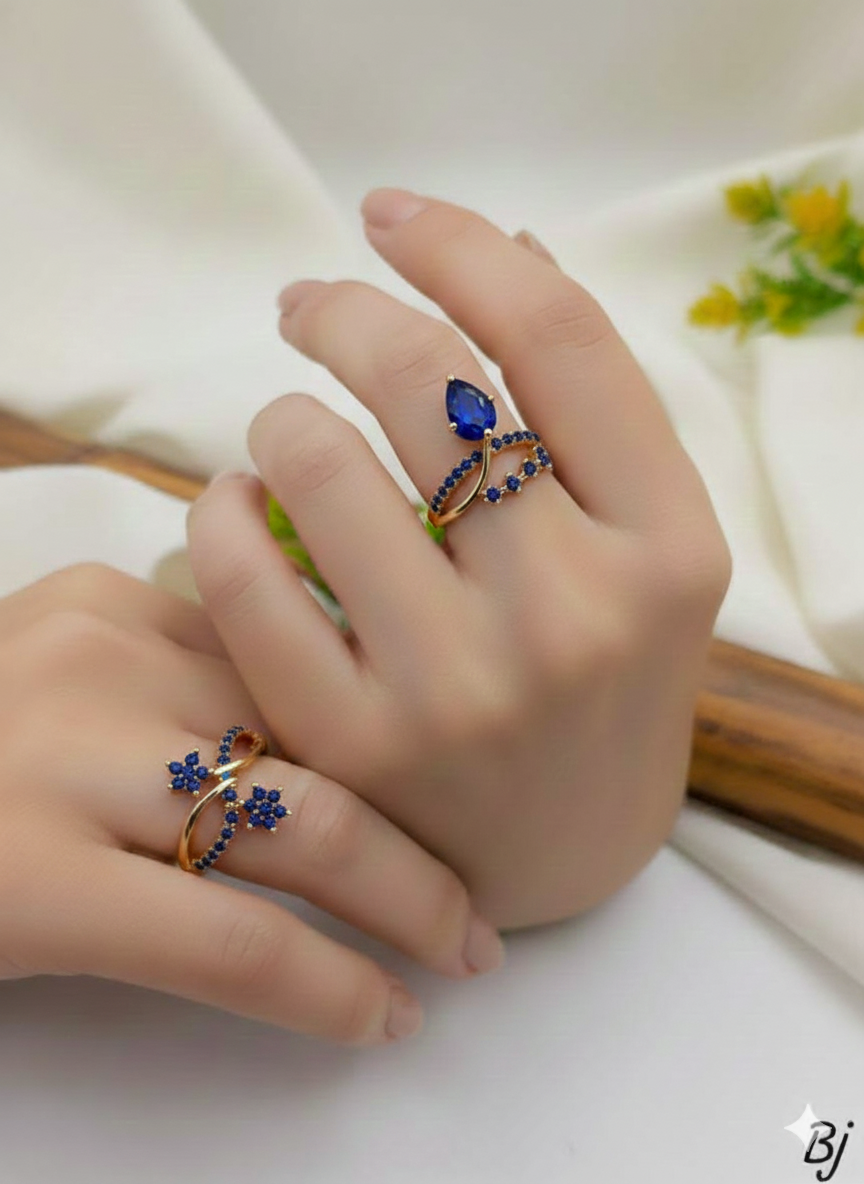 Birthstone Rings Sets ( SILVER  925 ITALY / PAWNABLE