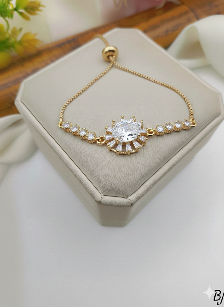 BIRTHSTONE BRACLATE (SILVER 925 ITALY / PAWNABLE )