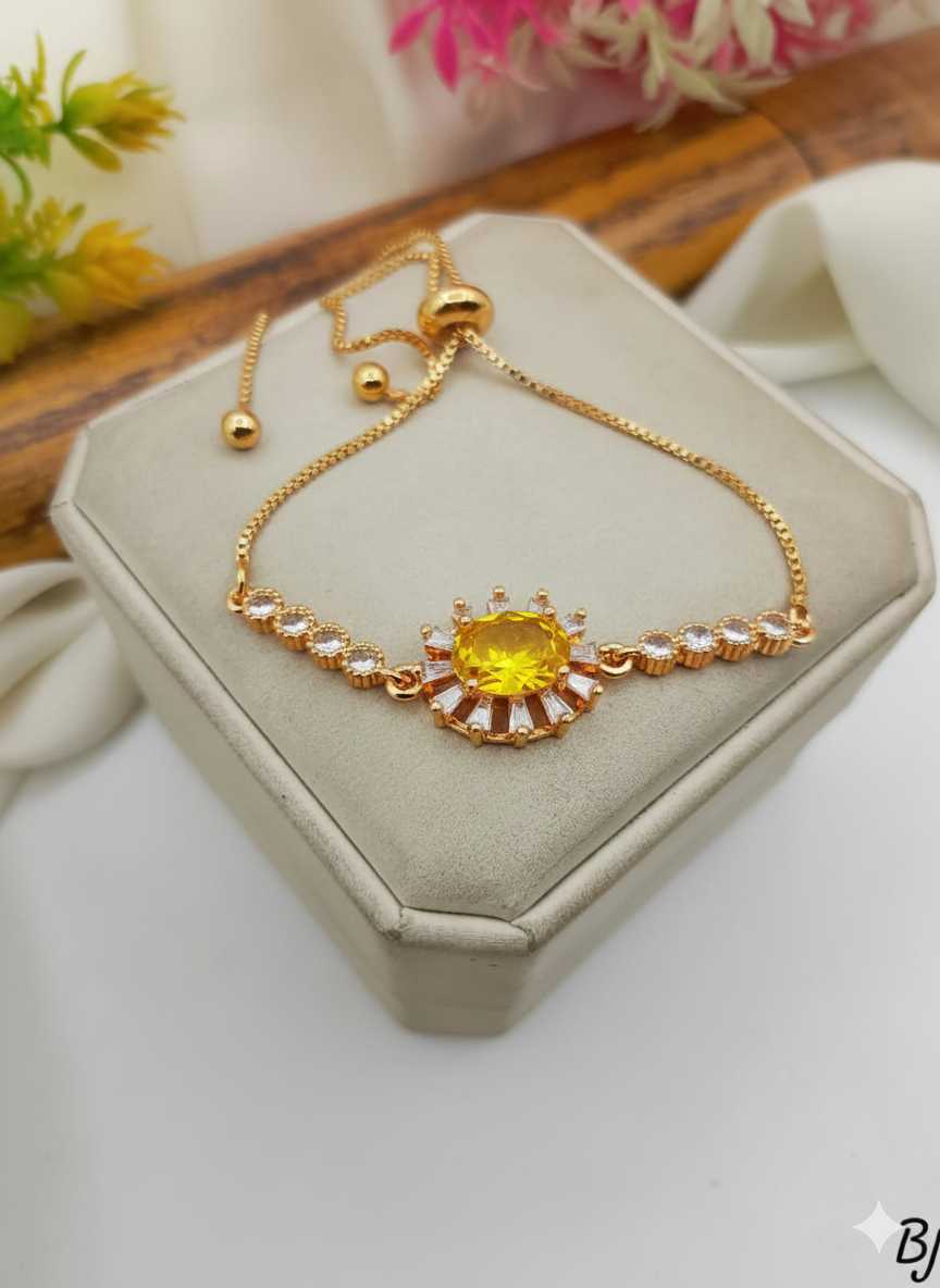 BIRTHSTONE BRACLATE (SILVER 925 ITALY / PAWNABLE )