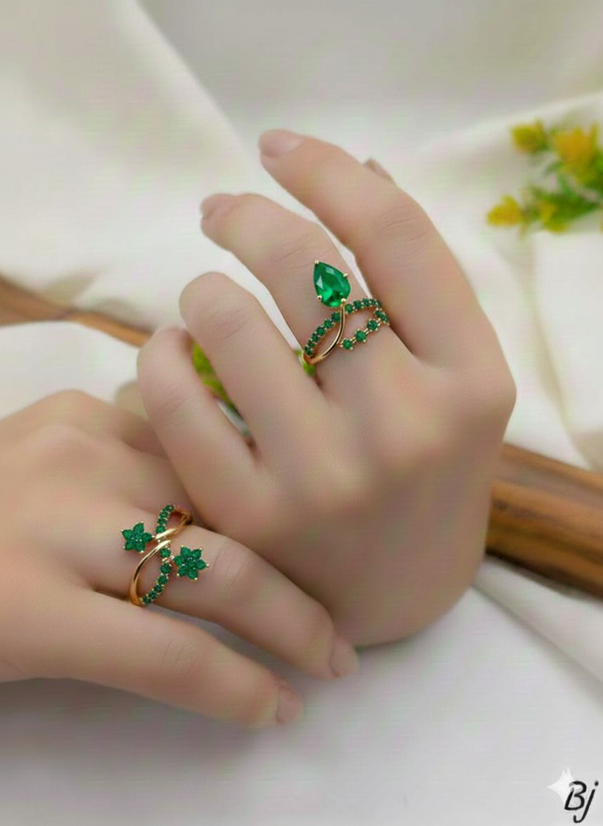 Birthstone Rings Sets ( SILVER  925 ITALY / PAWNABLE
