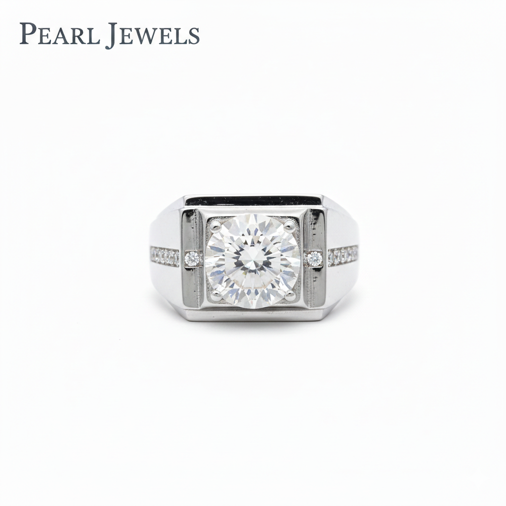 Premium Moissanite Ring Silver 925