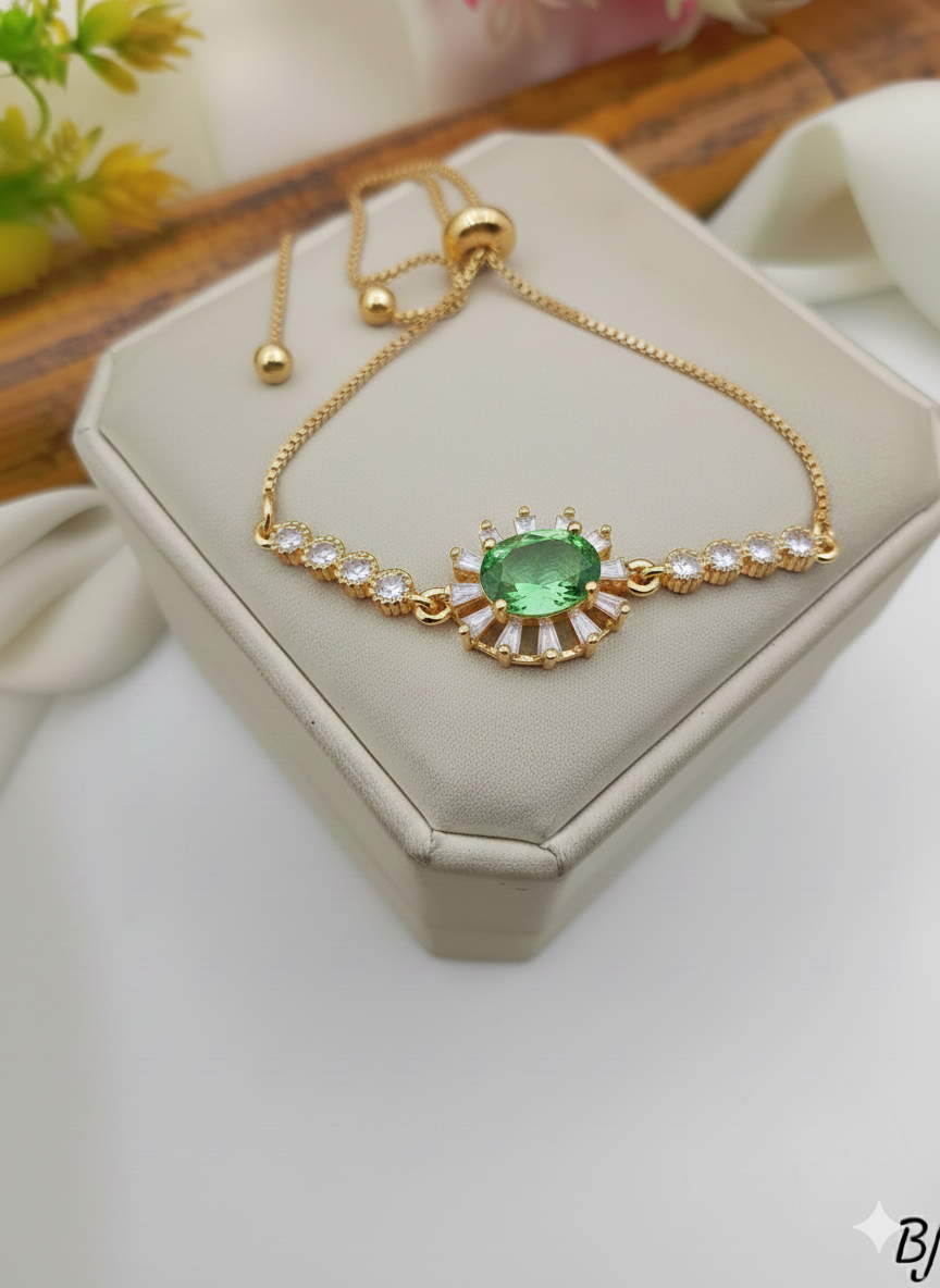 BIRTHSTONE BRACLATE (SILVER 925 ITALY / PAWNABLE )