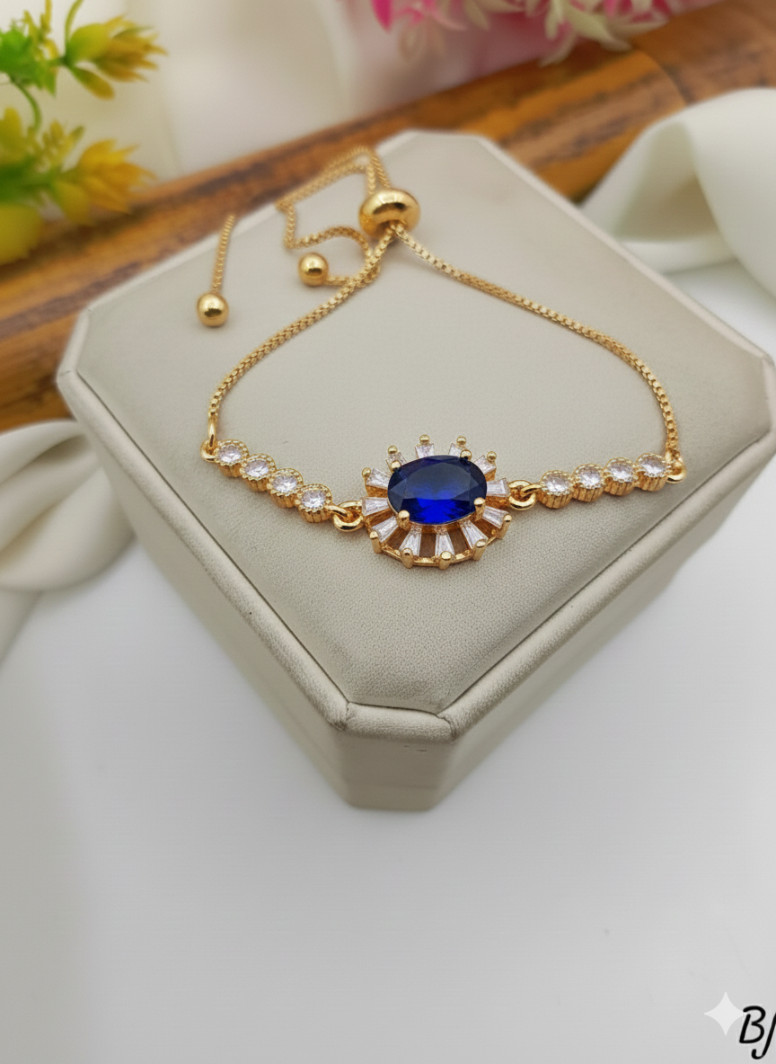 BIRTHSTONE BRACLATE (SILVER 925 ITALY / PAWNABLE )