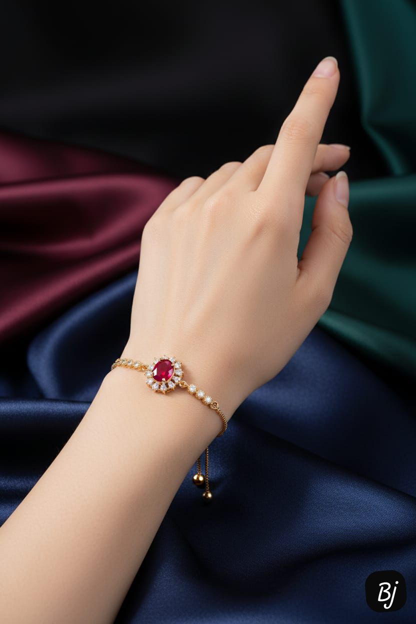 BIRTHSTONE BRACLATE (SILVER 925 ITALY / PAWNABLE )